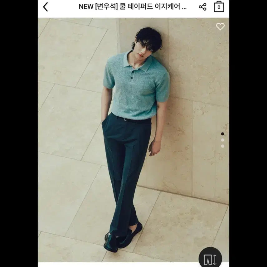 [BUNJANG] Giordano Easy Care Tapered Fit Slacks Black / 지오다노 이지케어 슬랙스