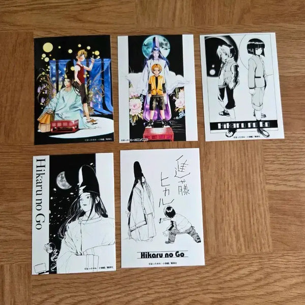 [BUNJANG] Hikaru no Go Original Art Exhibition E Prize Bromide & Postcard Set / 히카루의바둑 원화전 쿠지 E상 브로마이드 엽서 세트 히카고 고바왕 고스트바둑왕