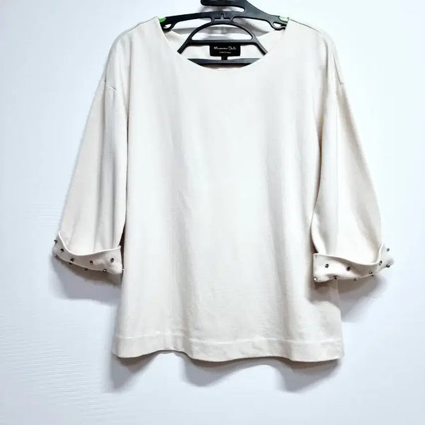 [BUNJANG] Massimo Dutti Women's Beige T-Shirt Size 66 / 마시모두띠 여성   티셔츠 베이지66