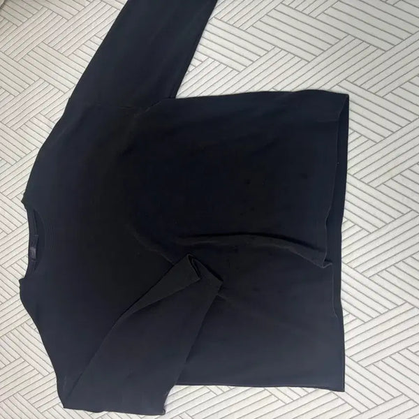 [BUNJANG] Black Long-Sleeve T-Shirt / 블랙 긴팔 티셔츠
