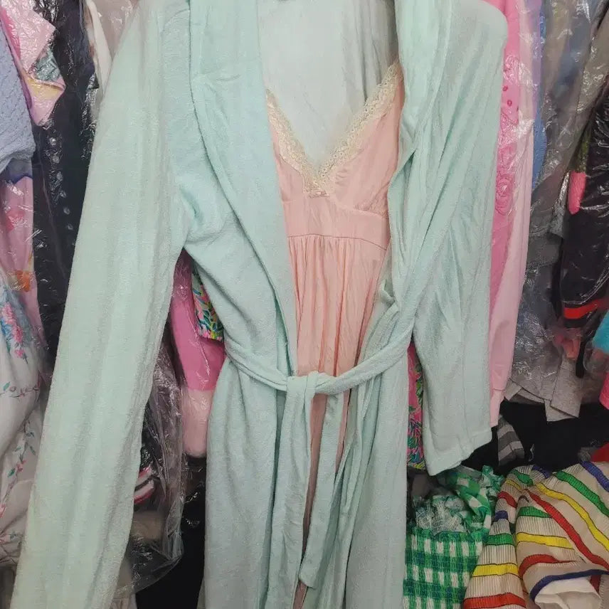 [BUNJANG] Imported Mint Terry Robe / 수입민트테리가운