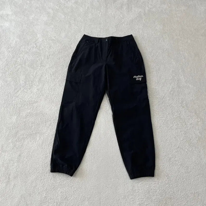 [BUNJANG] Malbon Women's New Spring/Summer Golf Cargo Jogger Pants Size 26 Black / 26 말본 여성 신형 봄여름 골프 카고조거팬츠 바지