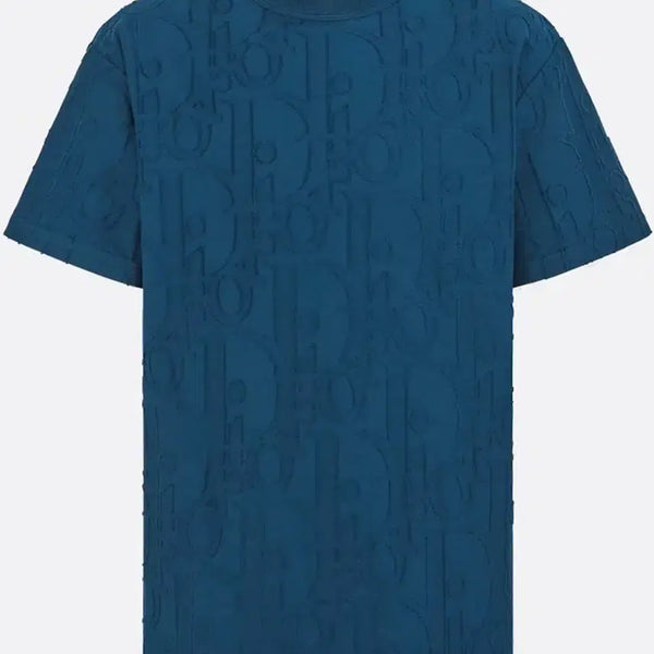 [BUNJANG] Dior Hallmark Oblique T-Shirt Deep Blue Size S / 디올 홀마크 오블리크 반팔티셔츠 딥블루 S