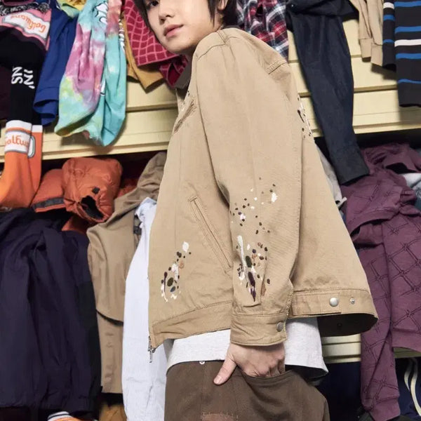 [BUNJANG] GARMENTS FAB Vintage Work Jacket Beige / GARMENTS FAB 가먼츠팹 VTG 워크자켓 베이지