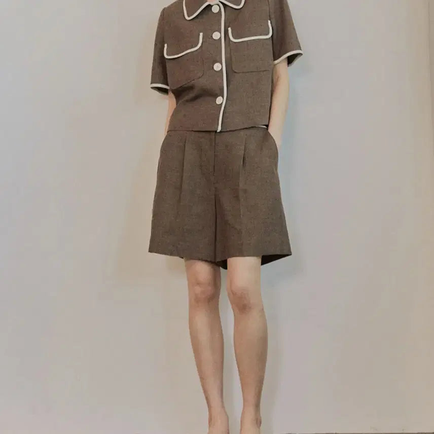 [BUNJANG] Clavis Linen Setup (Jacket + Pants) / 클라비스 린넨 셋업(자켓+팬츠)