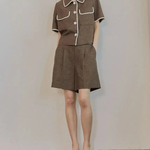 [BUNJANG] Clavis Linen Setup (Jacket + Pants) / 클라비스 린넨 셋업(자켓+팬츠)