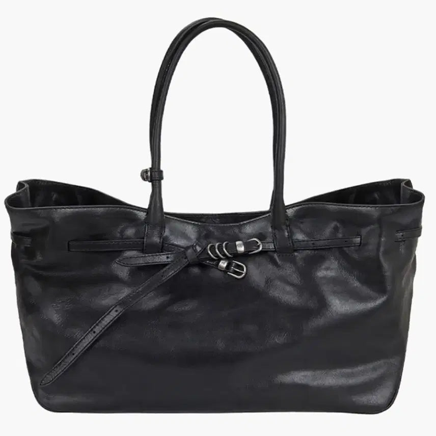 [BUNJANG] Magishield Grandma Used Bag Large Shoulder Bag Black / 마지셔우드 블랙 그랜마유즈드백 라지 숄더백