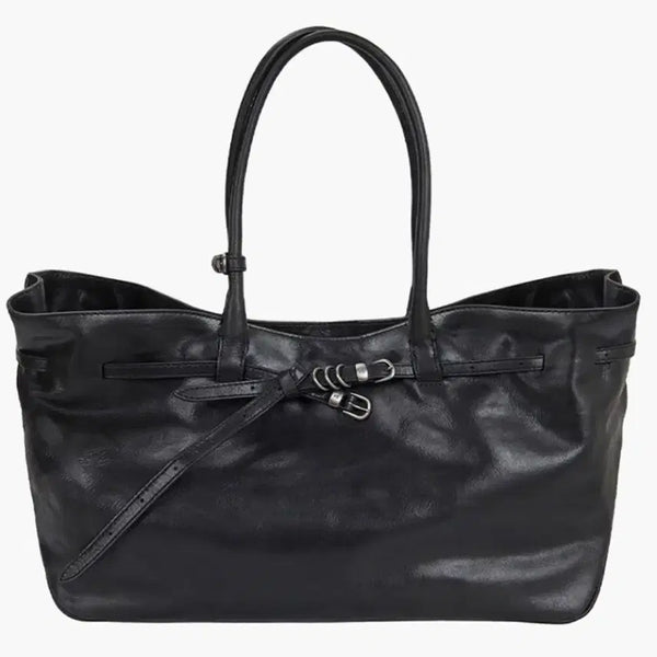 [BUNJANG] Magishield Grandma Used Bag Large Shoulder Bag Black / 마지셔우드 블랙 그랜마유즈드백 라지 숄더백