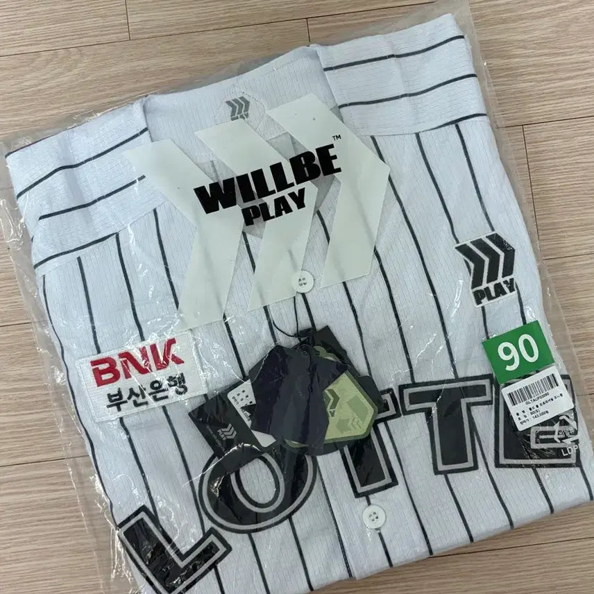 [BUNJANG] Lotte Old Stripe Professional Uniform Size 90 / 롯데 올드스트라이프 프로페셔널 유니폼 새상품 90
