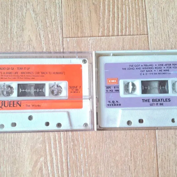[BUNJANG] Queen The Works / The Beatles Let It Be Cassette Tape Bundle / 퀸 queen The Works / 비틀즈 beetles Let It Be 카세트 테이프