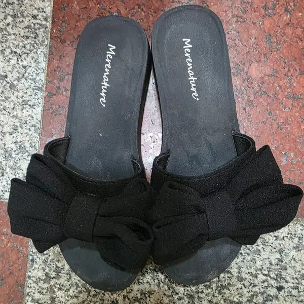 [BUNJANG] Marynature Ribbon Sandals Black / 메리네이쳐 리본 샌들 블랙 235