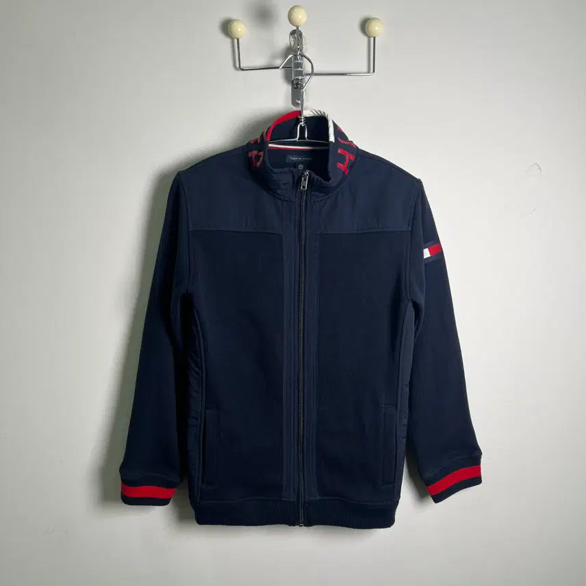[BUNJANG] Tommy Hilfiger Navy High-Neck Zip-Up Fleece Jacket / 타미힐피거 네이비 하이넥 집업 플리스 자켓