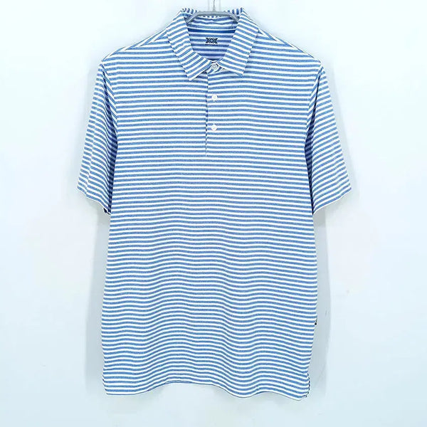 [BUNJANG] Two-nx Mens Summer Span Collar T-shirt Blue L / 투에니스홀 남성 여름 스판 카라반팔티 블루L (HU46112)