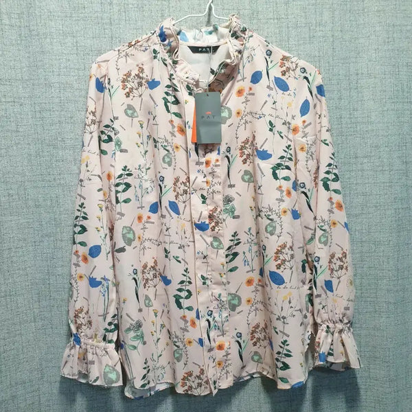 [BUNJANG] PAT Floral Pattern Blouse (New) / (새상품)피에이티 PAT 플로럴 패턴 블라우스 90