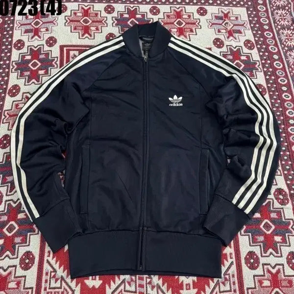 [BUNJANG] Adidas Superstar Three-Stripes Track Top Navy Size 100 / 아디다스 삼선 슈퍼스타 트랙탑 네이비 100 0723