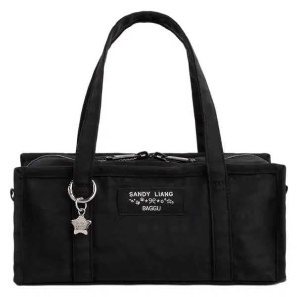 [BUNJANG] Sandy Liang x BAEKU Mini Nylon Market Bag Black / 샌디 리앙 x 바쿠 미니 나일론 마켓 백 블랙