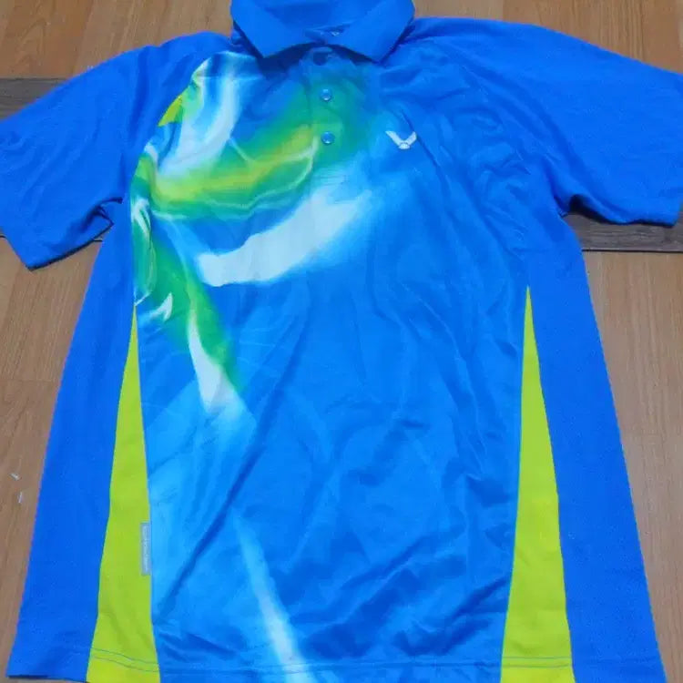 [BUNJANG] Victor Men's Short Sleeve Collar T-Shirt Badminton Wear / 6천원구제 빅터 남성 반팔 카라 티셔츠 배드민턴복 4