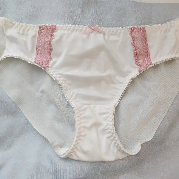 [BUNJANG] Two-Tone White Women's Panties / 투톤 화이트 여성팬티 - 중고