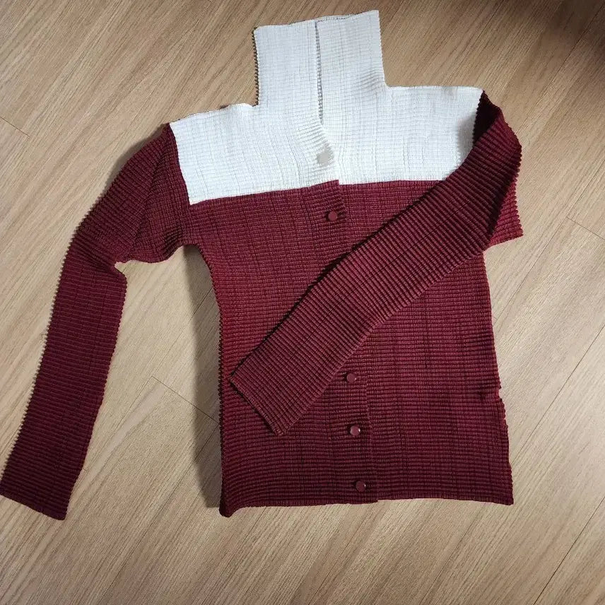 [BUNJANG] Issey Miyake Pleats Please Two-Tone Zip-Up Jacket / 이세이미야케 플리츠플리즈 투톤집업2