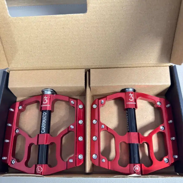 [BUNJANG] Karmato Flat Pedals Red Aluminum / 카르마토 평패달