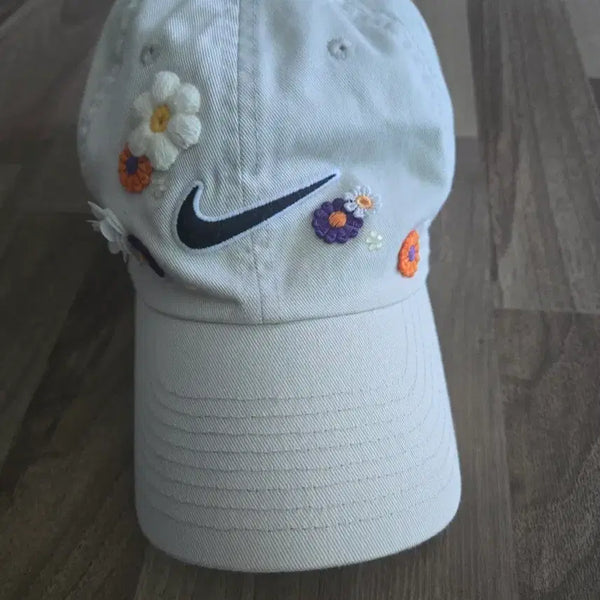[BUNJANG] Nike Embroidered Flower Ball Cap One Size / 나이키 자수 꽃 볼캡 원사이즈