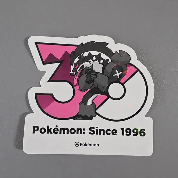 [BUNJANG] Pokemon 30th Anniversary Logo Sticker (Garamaguri) / 포켓몬 30주년 로고 스티커 가로막구리