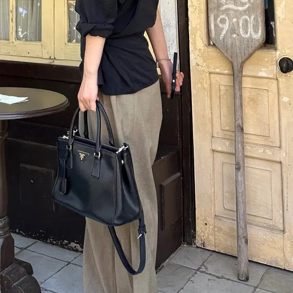 [BUNJANG] LE917 Waist String Tuck Trousers Beige / 르917 WAIST STRING TUCK TROUSERS