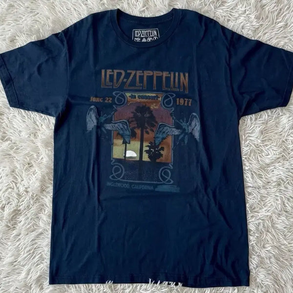 [BUNJANG] Redragon Englewood 1977 Concert Band T-Shirt / (시즌오프)레드제플린 잉글우드 반팔 밴드티