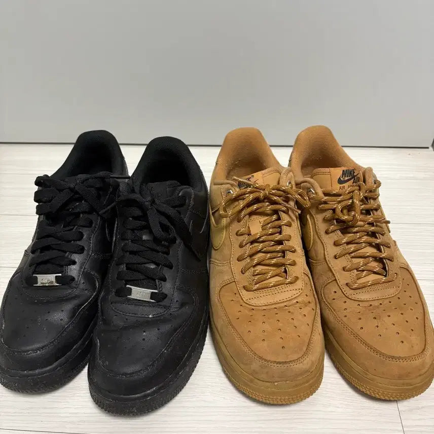 [BUNJANG] Nike Air Force 1 Low Black / Wheat / 나이키 에어포스1 검정 된장