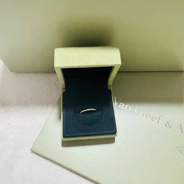 [BUNJANG] Van Cleef & Arpels Fleurette Cognac Diamond Ring Rose Gold / 반클리프 아펠 꼬냑 다이아몬드 링