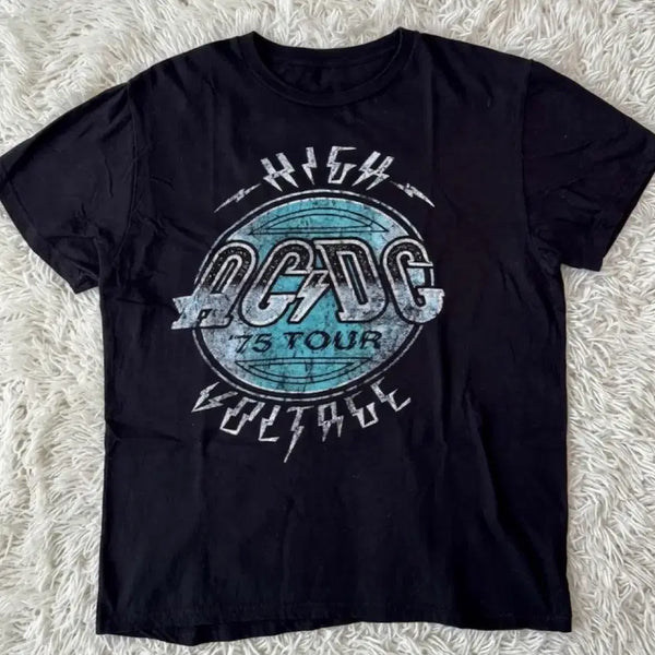 [BUNJANG] ACDC High Voltage 75 Tour T-Shirt / (시즌오프)ACDC High Voltage 75 Tour 반팔 티셔츠