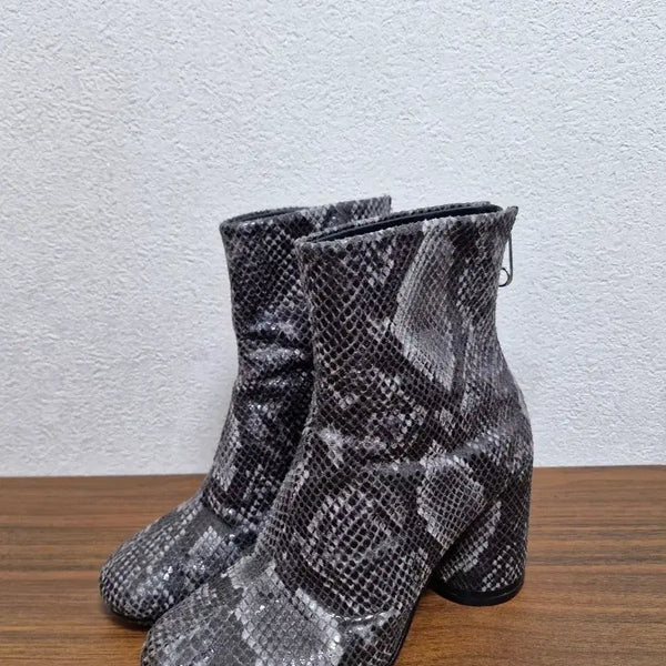 [BUNJANG] Maison Margiela Python Leather Boots / [36] 메종 마르지엘라 파이톤 뱀피 가죽 펌프스 부츠