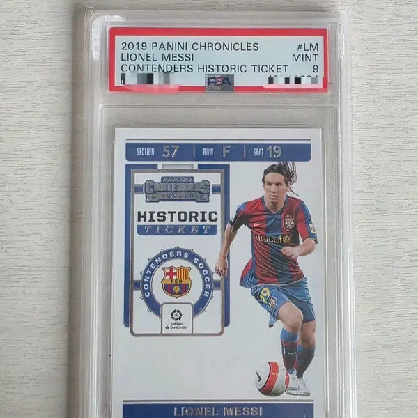 [BUNJANG] Lionel Messi 2019 Panini Chronicles Historic Ticket Card PSA 9 / 2019 파니니 크로니클스 리오넬 메시 히스토릭 티켓 카드 PSA9
