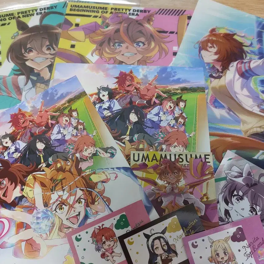 [BUNJANG] Uma Musume Pretty Derby Movie Merchandise & Clear File Set / 우마무스메 극장판 굿즈 및 클리어파일