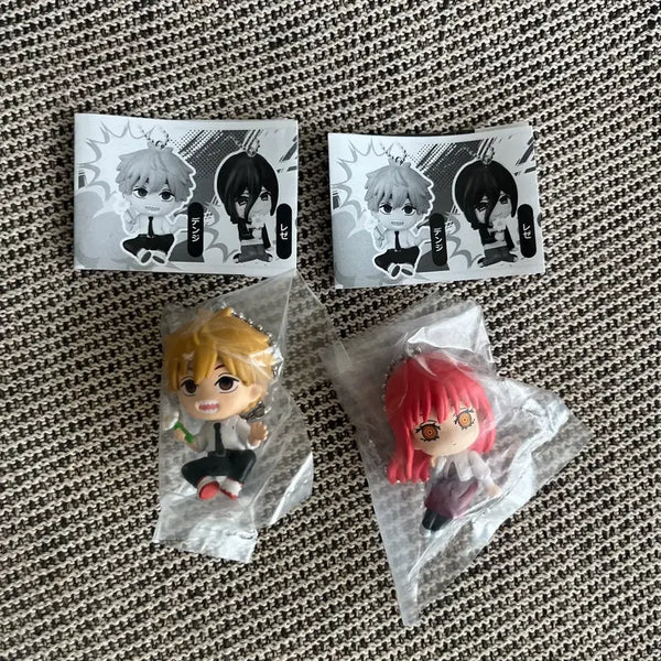 [BUNJANG] Chainsaw Man Gacha Keyring Set (Denji, Makima) / 미개봉 일괄 체인소맨 가챠 키링 덴지 마키마 데포피그