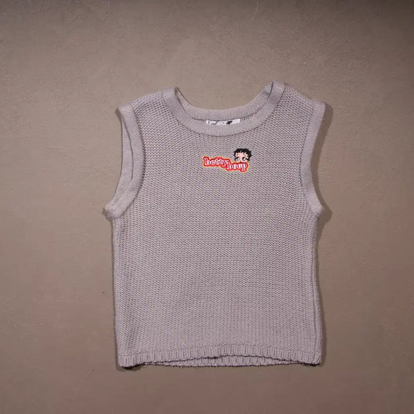 [BUNJANG] 00s Bad Boy Crop Knit Top / 00's 배드보이 크롭 니트탑 A525