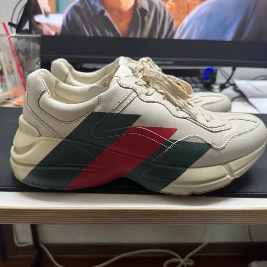 [BUNJANG] Gucci Web Print Rhyton Sneakers / 구찌 웹 프린트 라이톤 스니커즈 (9)