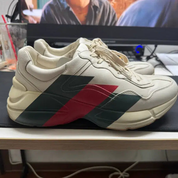 [BUNJANG] Gucci Web Print Rhyton Sneakers / 구찌 웹 프린트 라이톤 스니커즈 (9)