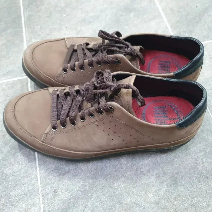 [BUNJANG] FitFlop Men's Leather Sneakers Brown / 핏플랍 남성 가죽 스니커즈 브라운(280)