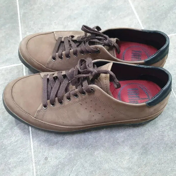[BUNJANG] FitFlop Men's Leather Sneakers Brown / 핏플랍 남성 가죽 스니커즈 브라운(280)