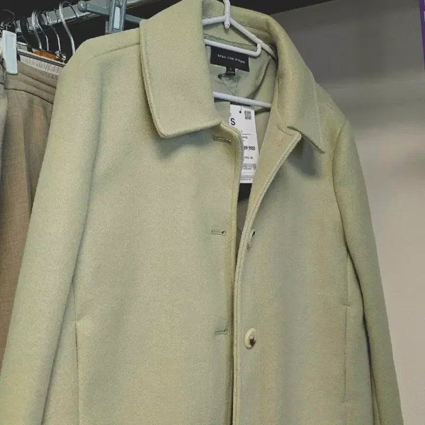 [BUNJANG] SPAO Wool-Like Cropped Collar Jacket Mint / 스파오 울라이크 크롭 카라 자켓.민트색(새상품.택있음)
