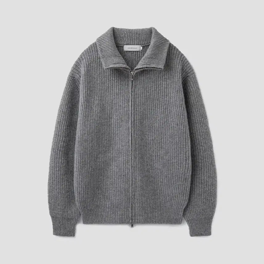 [BUNJANG] Union Blue Somerset Full Zip-Up Sweater Gray XXL / (XXL) 유니온블루 SOMERSET FULL ZIP-UP SWEATER [GRAY]