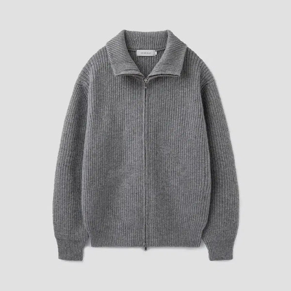 [BUNJANG] Union Blue Somerset Full Zip-Up Sweater Gray XXL / (XXL) 유니온블루 SOMERSET FULL ZIP-UP SWEATER [GRAY]