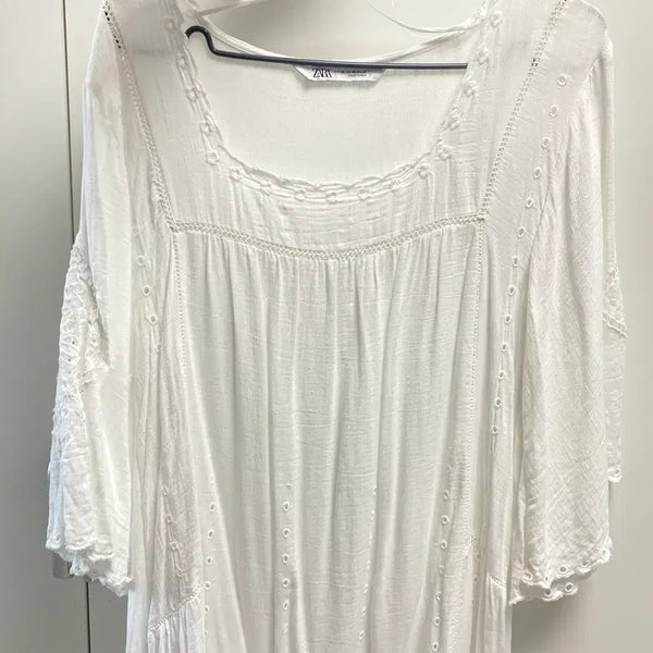 [BUNJANG] Zara White Long Dress XS / zara 흰색 롱원피스 xs~