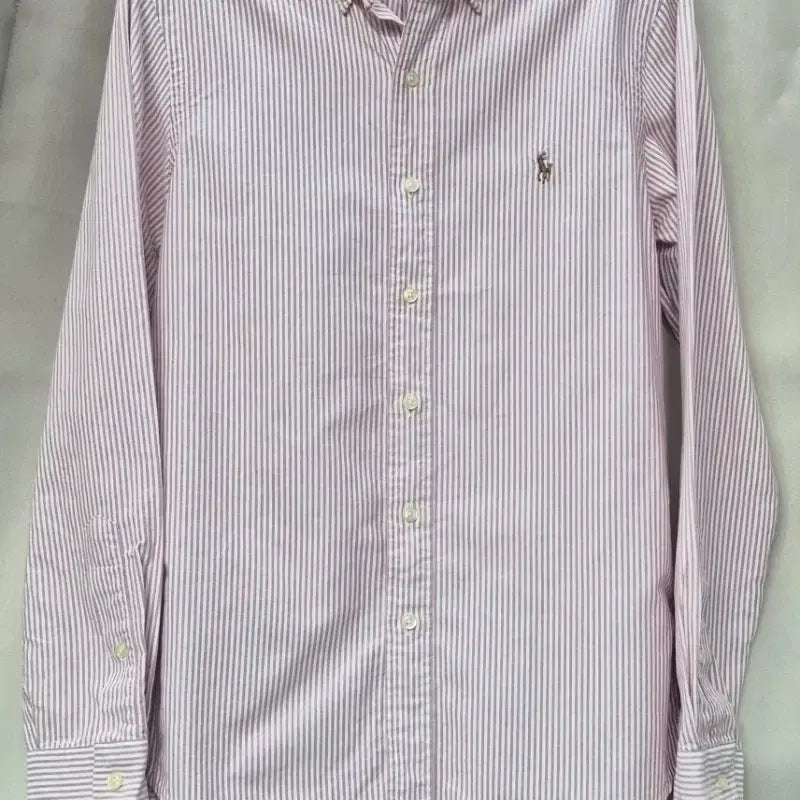 [BUNJANG] Polo Ralph Lauren Pink Stripe Oxford Shirt / 폴로 랄프로렌 셔츠 핑크 스트라이프 옥스포드 셔츠