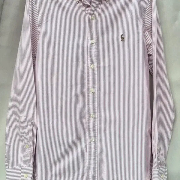 [BUNJANG] Polo Ralph Lauren Pink Stripe Oxford Shirt / 폴로 랄프로렌 셔츠 핑크 스트라이프 옥스포드 셔츠