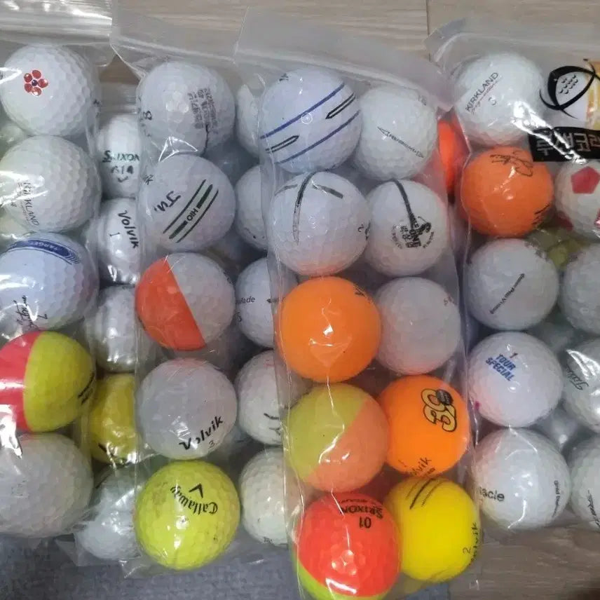 [BUNJANG] Mixed Brand Golf Balls Bundle (120 pcs + Gift) / 골프공 혼합 10씩묶음 120개+선물 왕창