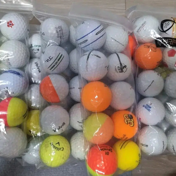 [BUNJANG] Mixed Brand Golf Balls Bundle (120 pcs + Gift) / 골프공 혼합 10씩묶음 120개+선물 왕창