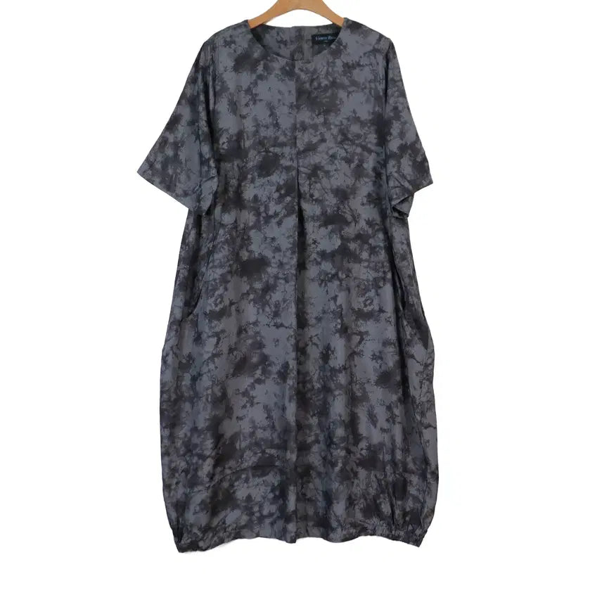 [BUNJANG] Vaness 100% Punggi In-gyeon Tie-Dye Balloon Long Dress / Vaness 풍기인견100 나염 벌룬 롱원피스 66