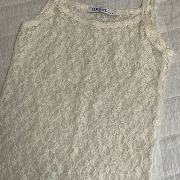 [BUNJANG] Our Cabinet Lace Camisole / (새)아워캐비넷 레이스 나시